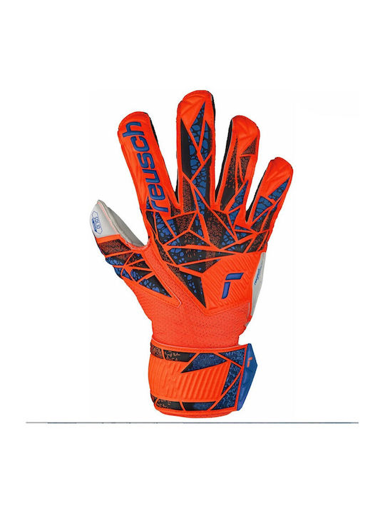 Reusch Attrakt Solid Finger Support Γάντια Τερματοφύλακα Παιδικά Πορτοκαλί