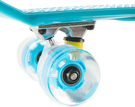 Fish Skateboards Mini Cruiser Led 6" Complete Penny Board Μπλε