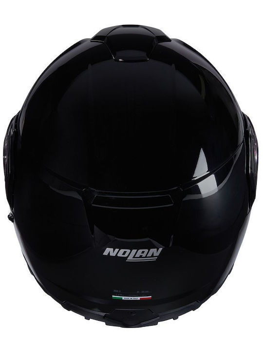 Nolan N90-3 Classico Flip-Up με Sun Visor ECE 22.06 301 Black Glossy