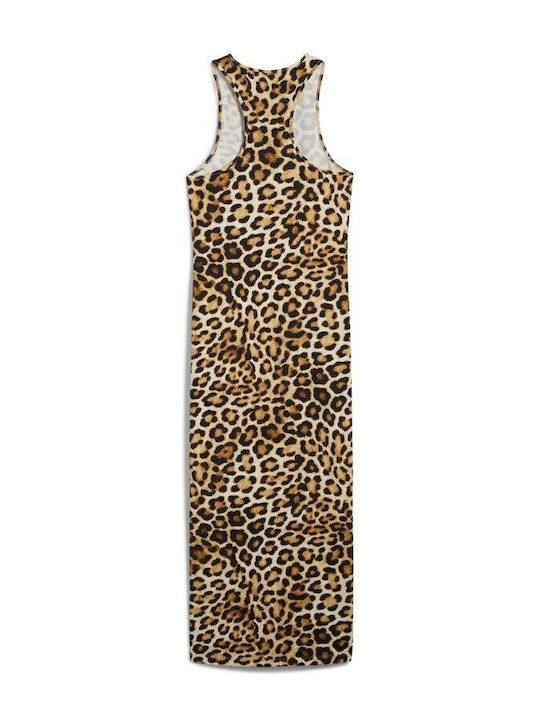 Rochie De Vară Pentru Femei Midi Leopard