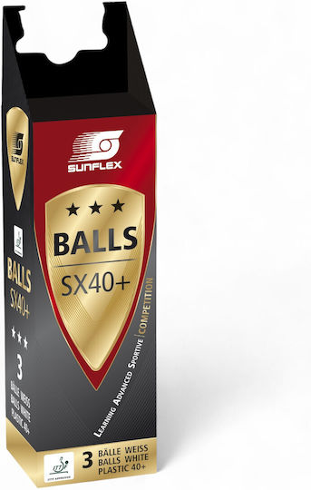 Sunflex SX40+ Ping Pong Balls 3-Star 3pcs