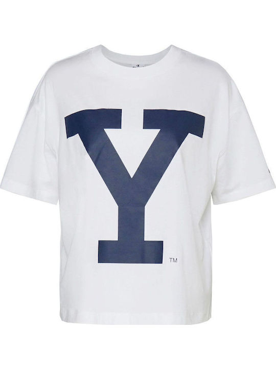 Women's Athletic Blouse Short Sleeve White