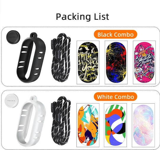 Insta360 Go 3 Sunnylife Cooling Silicone Case Skin Wrap Lens Cover Layer White
