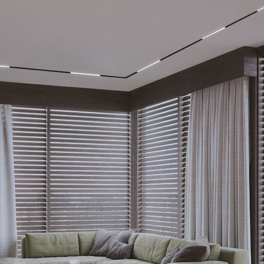 Inlight LED Γραμμικό Φωτιστικό Οροφής 6W Θερμό Λευκό Μ30xY1.6εκ.