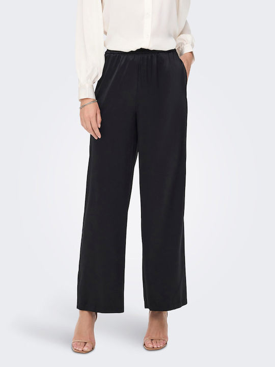 Damen Stoff Hose Schwarz