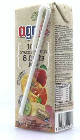 Agros Χυμός 8 Φρούτα 250ml