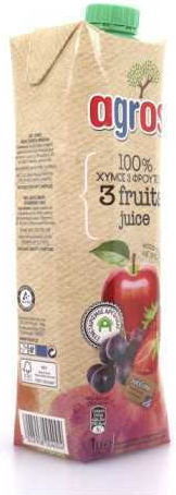 Agros Băutură din Fructe Suc Măr / Strugure / Căpșuni 1000ml 1buc