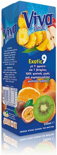 Viva Băutură din Fructe Suc Exotic 9 Fructe 250ml 1buc