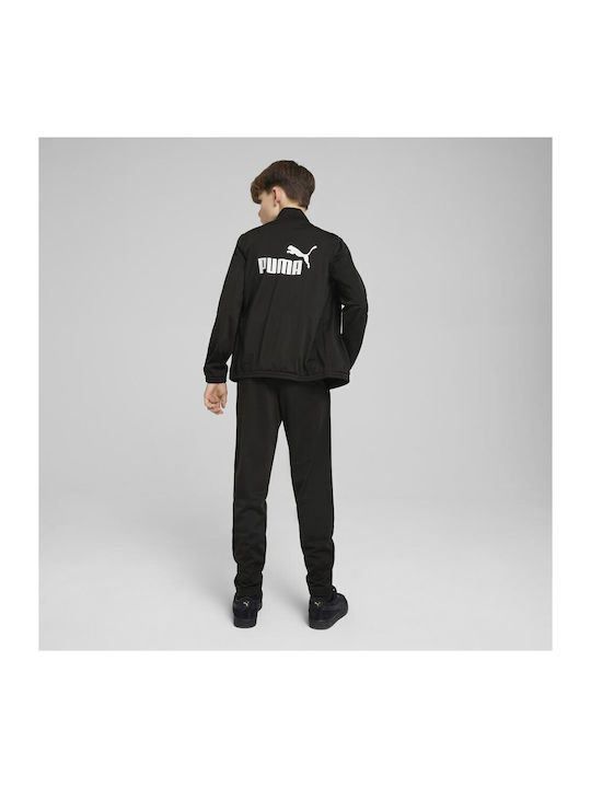 Kids Sweatpants Set Black 2pcs Poly