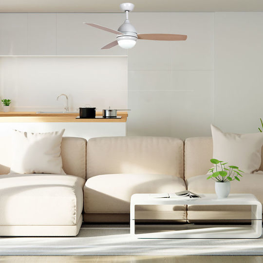 Primo PRCF-80520D Ceiling Fan 120cm with Light White