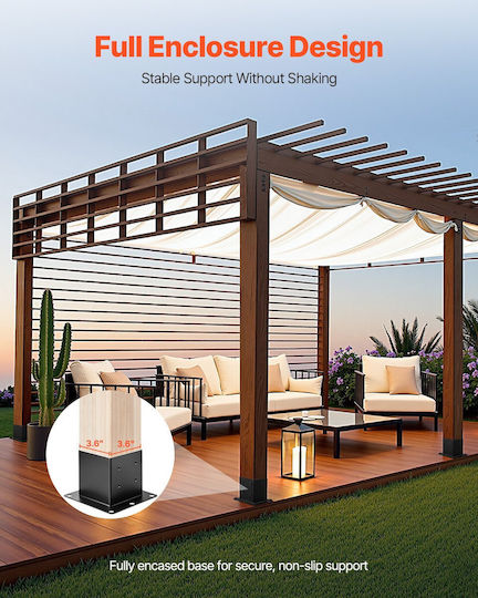 Vevor Base for Pergola made of Metal 8pcs