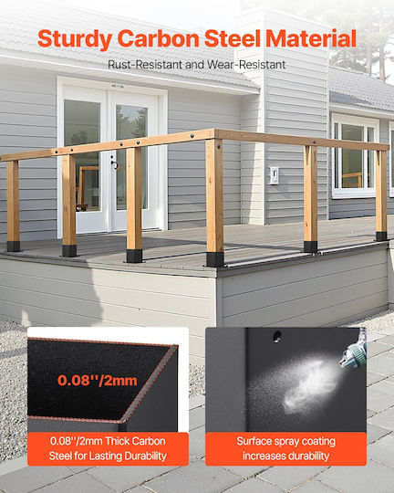 Vevor Base for Pergola made of Metal 8pcs