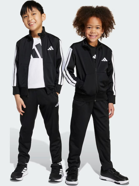 Essentials Kinder Trainingsanzüge Mit Jacke Schwarz/Weiß 2Stücke