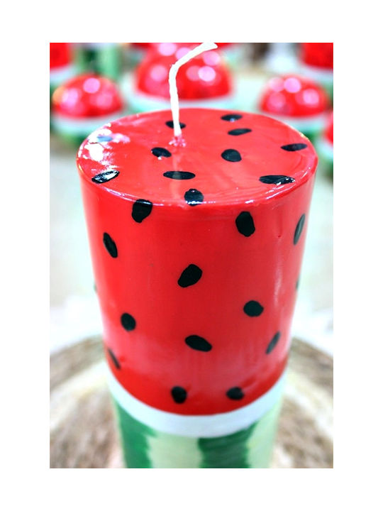 Handmade Watermelon Candle 8 X 20 Cm