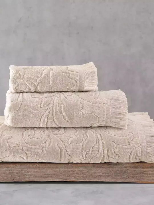 Rythmos Bath Towel Set 3pcs Sienna Beige Weight 480gr/m²