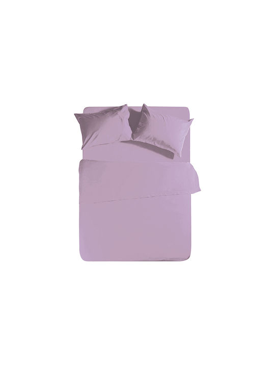 Nef-Nef Homeware Basic Kissenbezug-Set mit Umschlagumschlag Lavender 52x72cm.