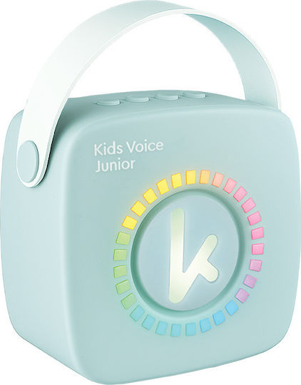 Kiddoboo Караоке Тонколона с Безжичен Микрофон и Светлинни Ефекти NikoletaTV KBT3NTBLU Син