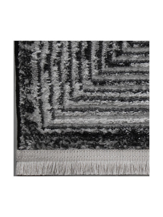 Saray Home Halic Modern Bedroom Rugs Set Gray HL606 GR 3pcs