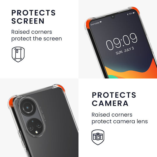 KWmobile Back Cover Silicone with Strap Transparent (Honor X7)