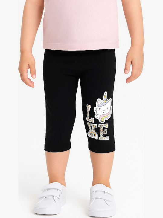 Kids Legging Capri Black