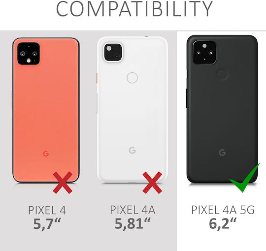 KWmobile Back Cover Silicon Albastru (Google Pixel 4a 5G)