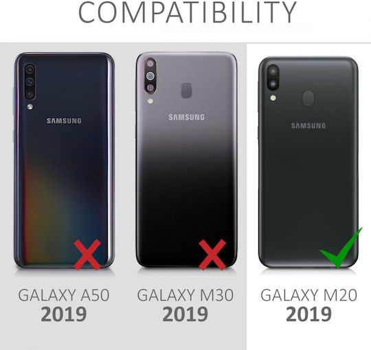 KWmobile Umschlag Rückseite Silikon Transparent (Galaxy M20)