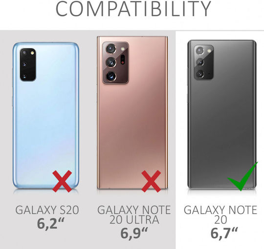 Kalibri Задна корица Aramid Fiber Черен (Galaxy Note 20)