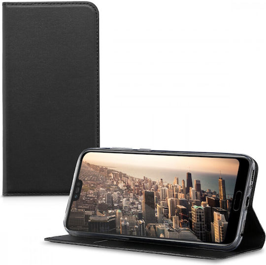 KWmobile Huawei Umschlag Rückseite Synthetisches Leder / Leder Schwarz (Ehre 10)