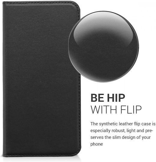 KWmobile Huawei Umschlag Rückseite Synthetisches Leder / Leder Schwarz (Ehre 10)