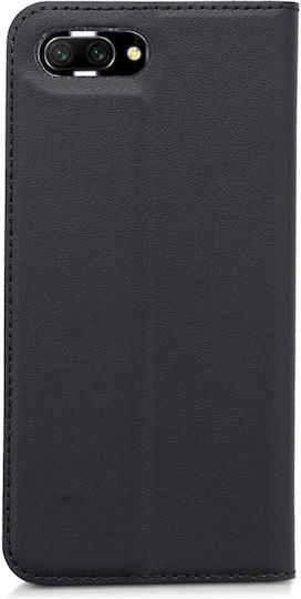 KWmobile Huawei Umschlag Rückseite Synthetisches Leder / Leder Schwarz (Ehre 10)