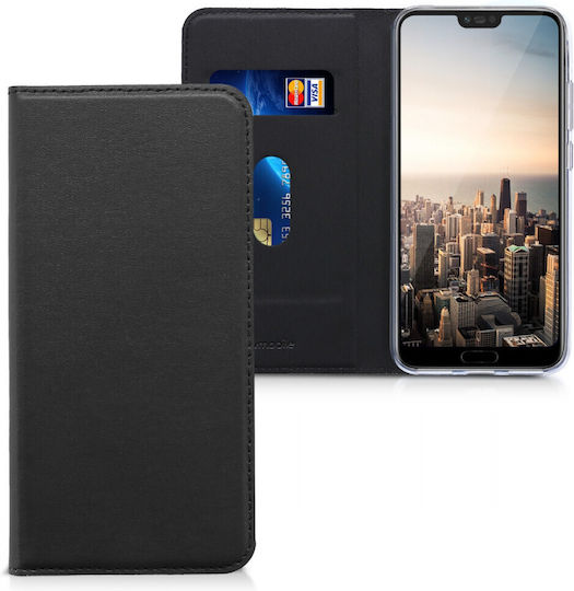 KWmobile Huawei Umschlag Rückseite Synthetisches Leder / Leder Schwarz (Ehre 10)