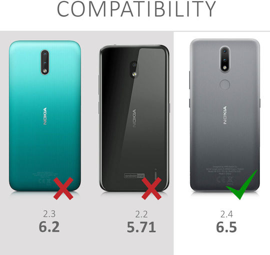 KWmobile Umschlag Rückseite Silikon Rose Gold (Nokia 2.4)