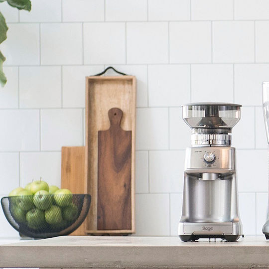 Sage Dose Control Pro Electric Coffee Grinder 130W for 340gr Beans and 60 Grind Levels Silver