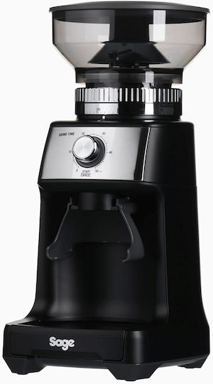 Sage Dose Control Pro Electric Coffee Grinder 130W for 340gr Beans and 50 Grind Levels Black