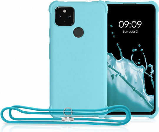 KWmobile Umschlag Rückseite Silikon Blau (Google Pixel 4a 5G)