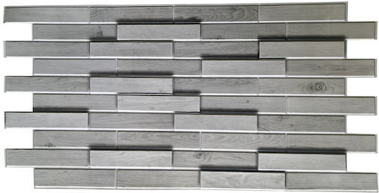 Panouri Decorative 3D Din PVC Cu Adeziv White Oak Alb 98x48x0.3cm