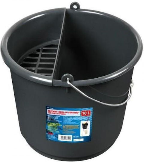 Lampa Mop Bucket Plastic Service Area Capacity 10lt Black