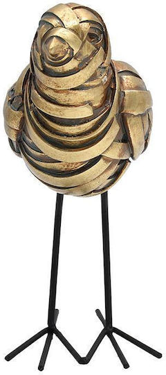 Table Decorative Figure Fylliana Fl25089 Bird Gold-Black Color 20x7x17cm