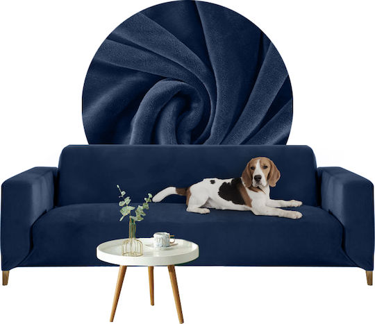Ελαστικά Καλύμματα Διθέσιο Καναπέ 140cm 185cm Elastic Sofa Cover Μπλε