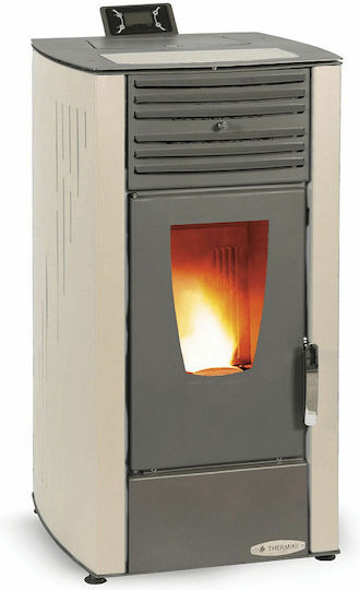 Thermiki 6 Aero Σόμπα Pellet Αερόθερμη 6.16kW Μπεζ