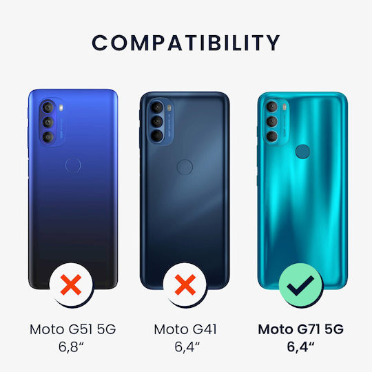KWmobile Wallet Δερματίνης / Δερμάτινο Πολύχρωμο (Moto G71 5G)