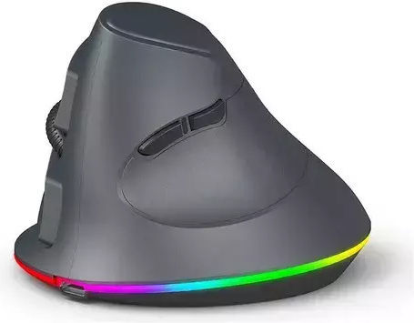D8 Cu fir & Wireless Ergonomic Bluetooth Vertical Mouse Negru