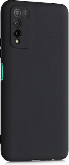 KWmobile Huawei Umschlag Rückseite Silikon Schwarz (Ehre 10)