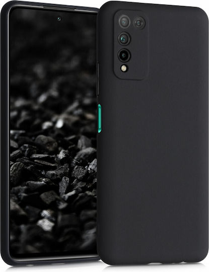 KWmobile Huawei Umschlag Rückseite Silikon Schwarz (Ehre 10)