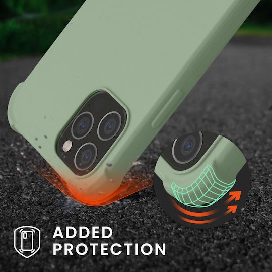 KWmobile Iphone Back Cover Silicone / Plastic with Strap Green (iPhone 12Xiaomi 12 ProRealme 12 Pro)