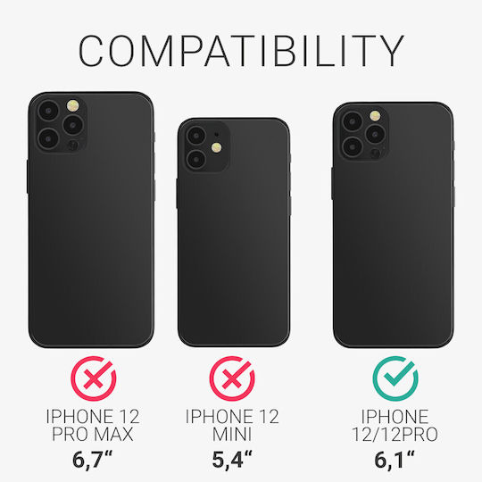 KWmobile Iphone Back Cover Silicon Verde (iPhone 12Xiaomi 12 ProRealme 12 Pro - Traducere: Realme 12 Pro)