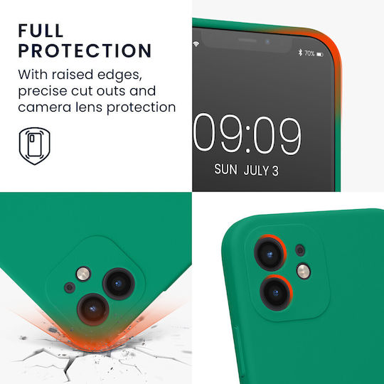 KWmobile Iphone Back Cover Σιλικόνης Πράσινο (iPhone 12Xiaomi 12 ProRealme 12 Pro)