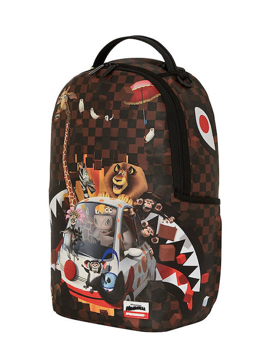 Sprayground DLXSV Σχολική Τσάντα Πλάτης Γυμνασίου - Λυκείου Καφέ