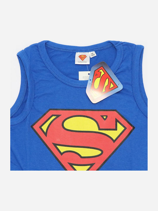 Dc Comics Superman Αμάνικο Μπλουζάκι Αγόρια 980-297blue Μπλε