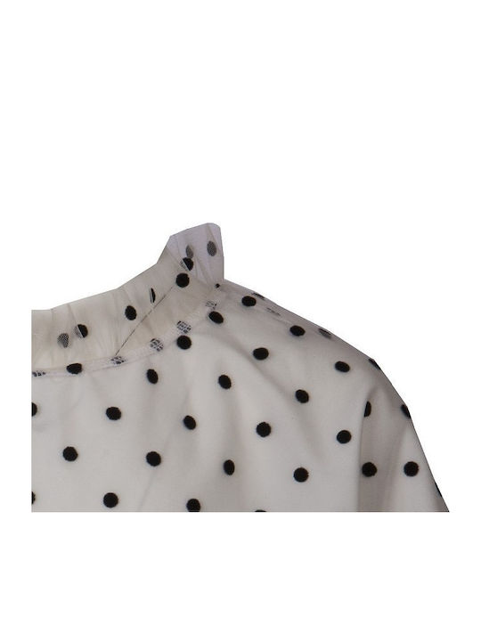 M&b Kid's Fashion Μπλούζα Τουνίκ Λευκό Πουά 1511 M&b Kid's Fashion Μπλούζα Τουνίκ Λευκό Πουά 1511